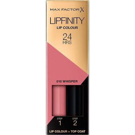 Max Factor Lipfinity 2-Step Long-Lasting Lipstick With Luscious Shine Touch 010 Whisper 4.2G
