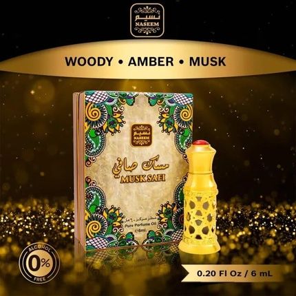 Naseem Musk Safi Attar Perfume Oil 6Ml For Men & Women - Rich Musk And Amber - Image 3