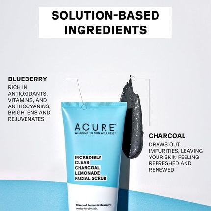 Acure Incredibly Clear Charcoal Lemonade Face Scrub 118Ml - Image 3