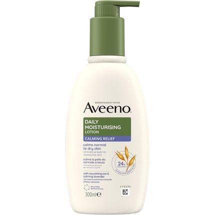Aveeno Daily Moisturising Lotion Calming Relief 300Ml Lavender Scent