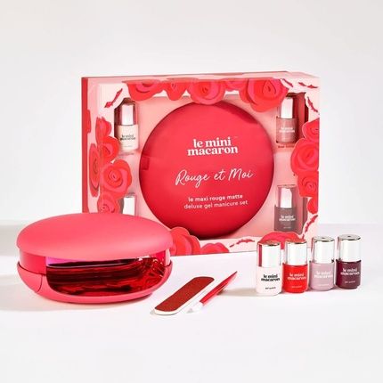 Le Mini Macaron Diy Deluxe Gel Manicure Kit With Led Nail Dryer Lamp