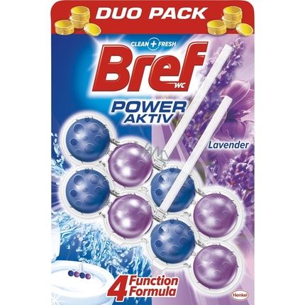 Henkel Bref Toilet Hanging Freshener 2X50G Power Activ Lavender