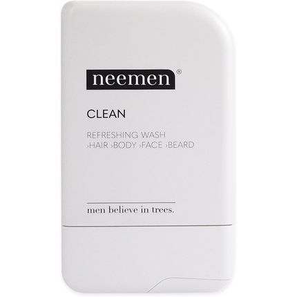 Neemen Clean 4-In-1 Shampoo For Hair, Body, Face & Beard - Multifunctional Men'S