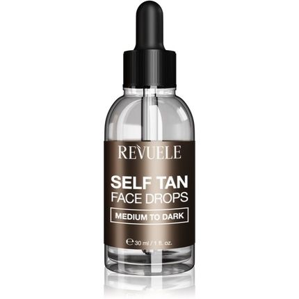 Revuele Paradise Bronze Self Tan Face Drops - Medium To Dark, 30 Ml