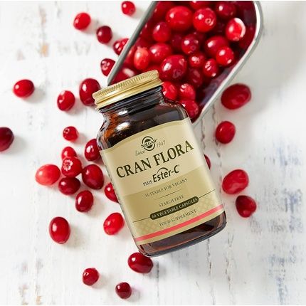 Solgar Cran Flora Cranberry Vegetable Capsules - Immune Support Fights Free Radicals Reduces Tiredness And Fatigue Vegan And Gluten-Free - Image 3