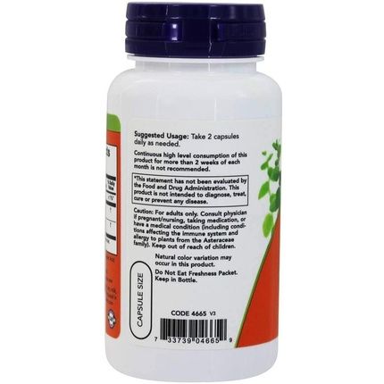 Now Foods Echinacea & Goldenseal Root - 100 Caps - Image 3