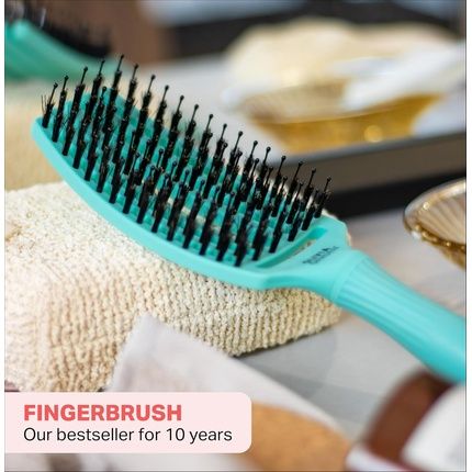 Olivia Garden Fingerbrush Care Iconic Medium Mint Detangling Hairbrush