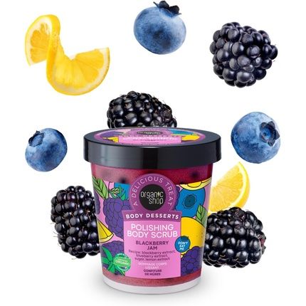 Organic Shop Body Desserts Polishing Body Scrub Blackberry Jam 450Ml
