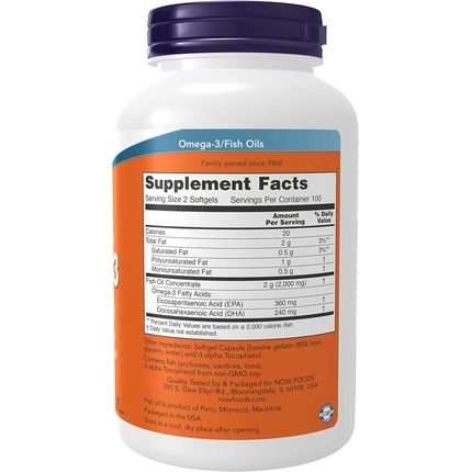 Omega-3 Molecularly Distilled Softgels 200