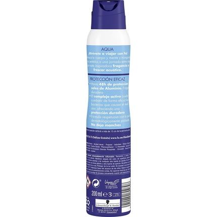 Aqua Fa Actuatico Freshness Deodorant Spray 200Ml