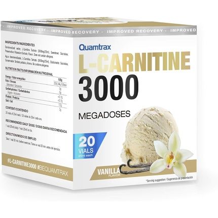 Quamtrax Nutrition L-Carnitine 3000 Vanilla Fat Burning