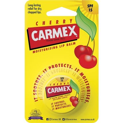 Carmex Cherry Moisturizing Lip Balm Spf15 -7.5G