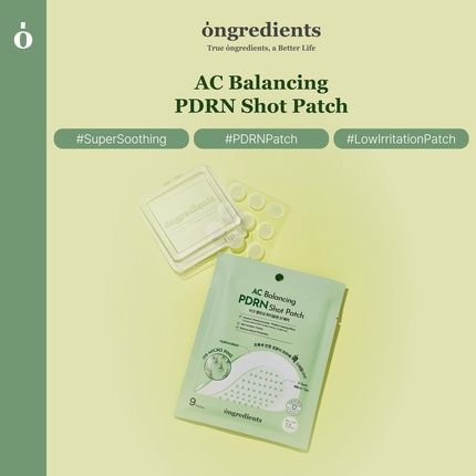 Ongredients Ac Balancing Pdrn Shot Patch - Acne Pimple Patch For Covering Pimples