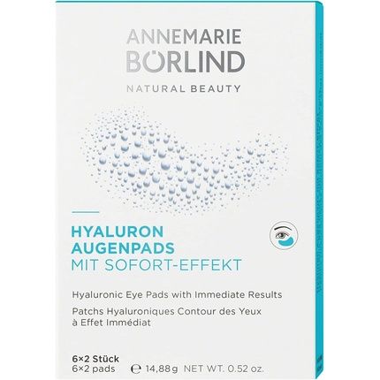 Annemarie Borlind Hyaluron Eye Pads With Instant Effect - Targets First Wrinkles And Lines Intensive Moisture Care For Radiant Eyes Vegan