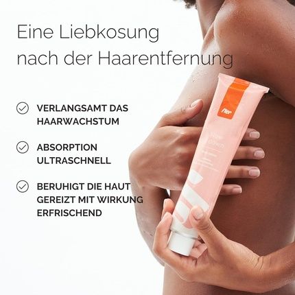 Fler Slow It Down Moisturizing Body Cream With Retarding Agent Post Hair Removal Soothing Irritated Skin Paraben And Sulfate Free Vegan 150Ml