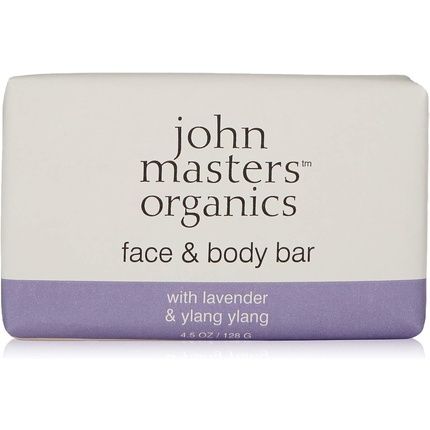 John Masters Organics Face & Body Bar With Lavender & Ylang Ylang 128G