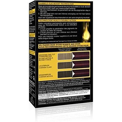 Syoss Color Oleo Intense 4-23 Bordeaux Red Hair Dye - Image 3