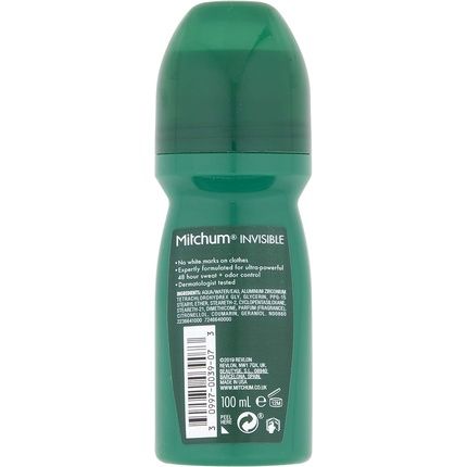 Mitchum Invisible Men 48Hr Protection Roll On Deodorant & Anti-Perspirant Pure Energy 100Ml