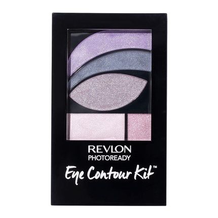 Revlon Photoready Eye Contour Kit Eyeshadow Palette With 5 Wet/Dry Shades & Double-Ended Brush Applicator 0.1Oz
