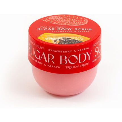 Tropical Fruits Gentle Exfoliating Sugar Body Scrub Strawberry And Papaya 310G
