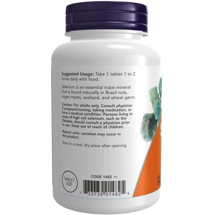 Now Foods Selenium Yeast Free 100Mcg 250 Tablets - Pack Of 2 - Image 3