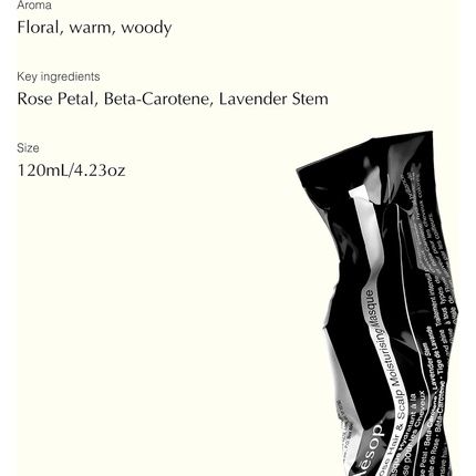 Aesop Rose Hair & Scalp Moisturizing Masque 120Ml - Image 3