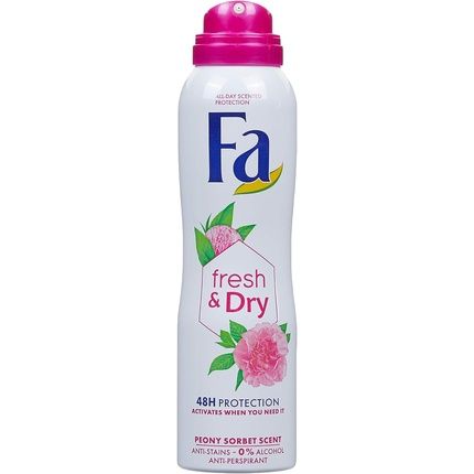 Fa Fresh & Dry Peony Sensor Bed Antiperspirant Spray 150Ml - Image 3