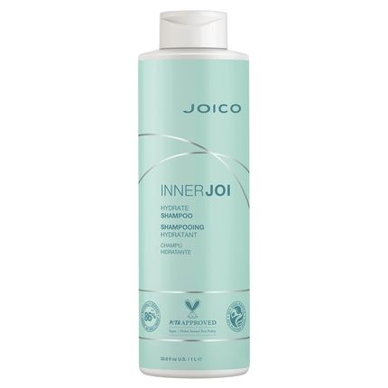 Joico Innerjoi Hydrate Shampoo For Dry Hair & Scalp Sulfate & Paraben Free Vegan Formula 33.8 Fl Oz