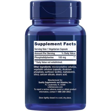 Life Extension Ps Caps 100Mg 100 Vcaps