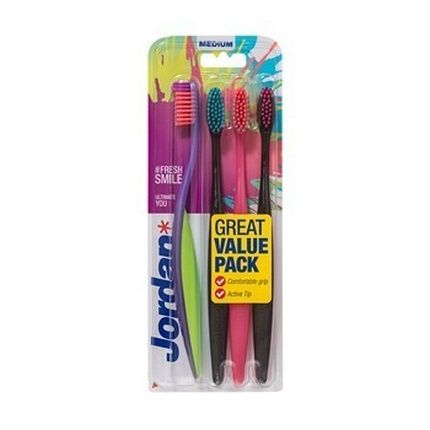 Jordan Toothbrush Ultimate You Medium - Pack Of 4