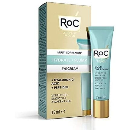 Roc Multi Correxion Hydrate + Plump 3-In-1 Eye Cream Anti-Aging Recovery 15Ml - Image 3