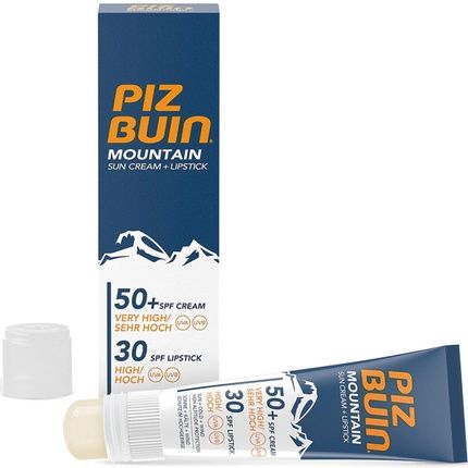 Piz Buin Mountain Combi 2 In 1 Sun Cream Spf 50 And Lipstick 20 Ml 23 Ml - Image 4