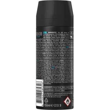 Axe Collision Leather & Cookies Deodorant Spray Aluminum Free 150Ml