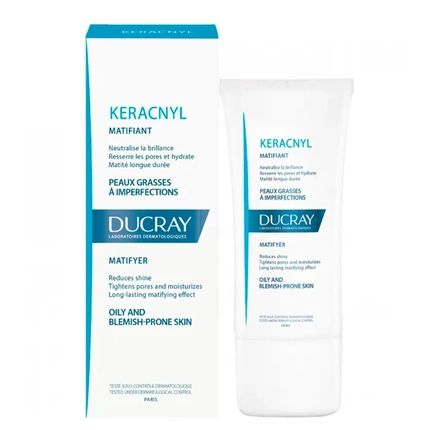 Ducray Keracnyl Mattifying Cream 30Ml Mattifying Effect For Mixed To Oily Skin For Up To 12 Hours