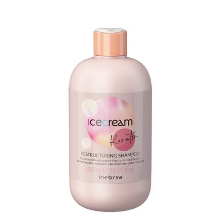 Inebrya Ice Cream Keratin Restructuring Shampoo For Hair With Keratin 300Ml