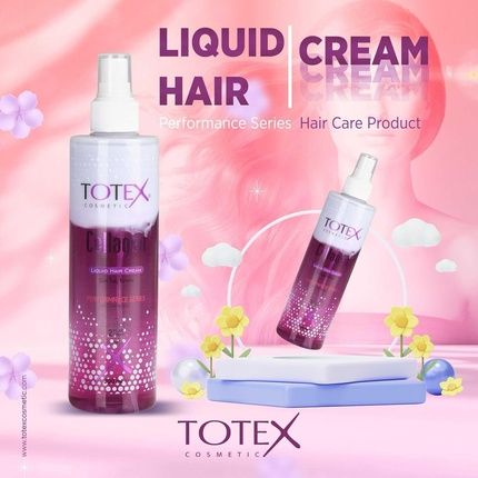 Totex Collagen Hair Conditioner Spray Leave-In 2 Phase Conditioning Liquid Hair Cream Detangler & Smooth 300Ml