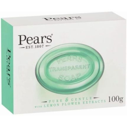 Pears Pure & Gentle With Lemon Flower Extracts Green Soap 100Gm