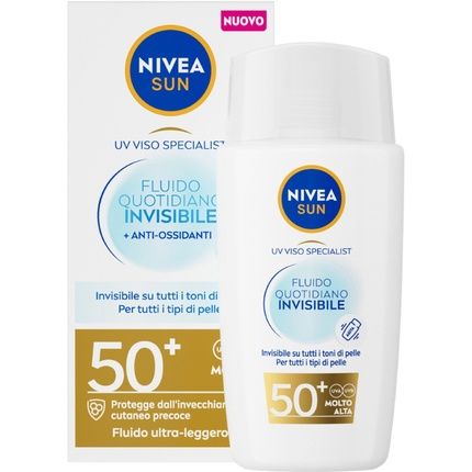 Nivea Sun Daily Invisible Face Fluid Spf 50 40Ml