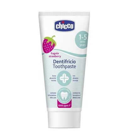 Chicco Toothpaste With Fluoride 1000Ppm Strawberry Flavor 50Ml