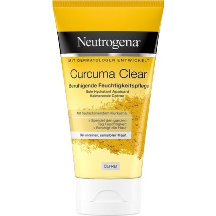 Neutrogena Curcuma Clear Soothing Moisturizer Facial Cream For Blemished And Sensitive Skin 75Ml