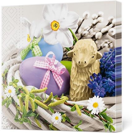 Daisy Easter 3-Ply Tissue Paper Napkins Decorative Serviettes For Decoupage 33Cm