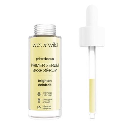 Wet N Wild Prime Focus Brightening Primer Serum Prep & Prime Collection Face Primer Serum For Radiant Skin Water-Based And Luxurious Formula For Smoothing And Vibrant Effect