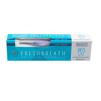 Beauty Formulas Freshbreath Whitening Toothpaste 100Ml + 1 Toothbrush
