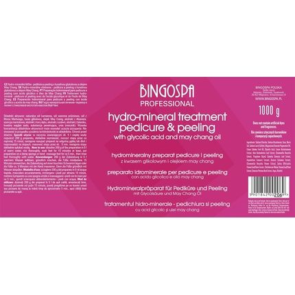 Hydromineral Treatment Pedicure And Peeling With Glycolic Acid And Mai Chang Oil