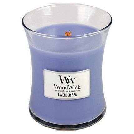 Woodwick Scented Candle Vase Lavender Spa 275 G