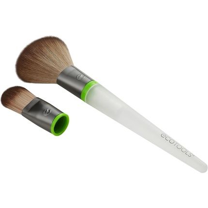 Ecotools Total Senses Foundation Brush Duo Interchangeables Makeup Brush With Aromatherapy - Image 3
