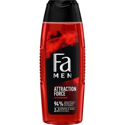 Fa Men Attraction Force 2In1 Body & Hair Shower Gel With Refreshing Bergamot & Lime Scent 250Ml