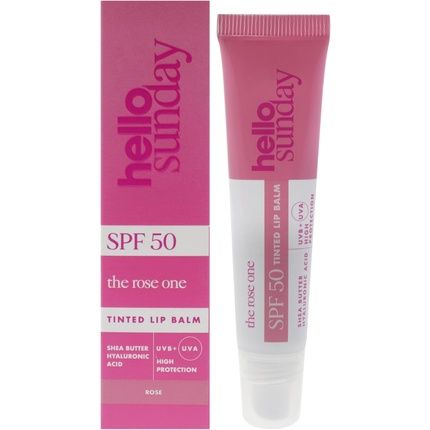 The One Tinted Lip Balm Spf 50 - Rose By Hello Sunday For Women 0.5 Oz