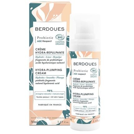 Berdoues Age Respect Hydra Plumping Cream Organic Anti Aging Skincare Treatment 1.69 Fl.Oz.
