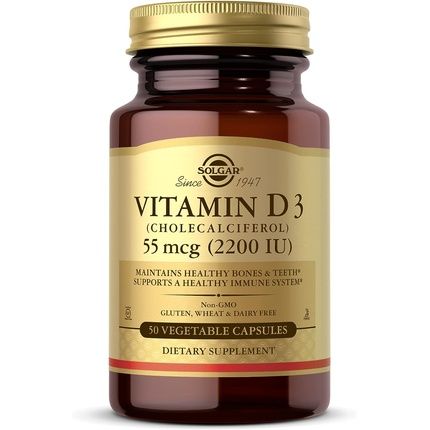 Solgar Vitamin D3 2200 Iu Vegetable Capsules